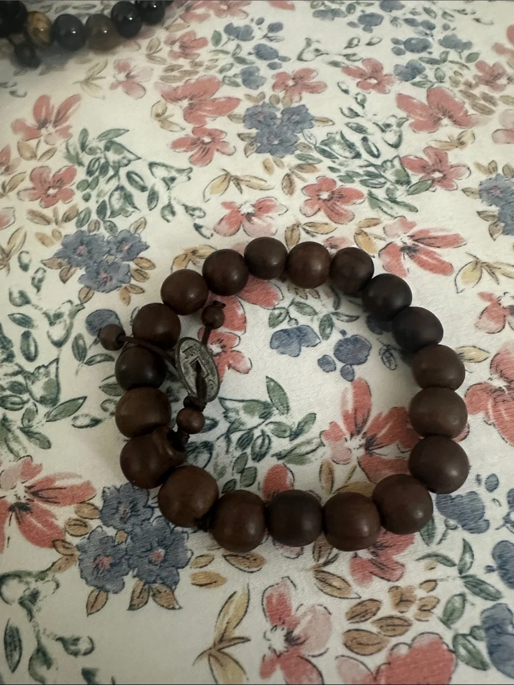 Set of Mixed Bead and Leather Bracelets in Black and Brown